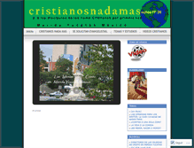 Tablet Screenshot of cristianosnadamas.wordpress.com