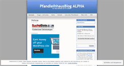 Desktop Screenshot of pfandleihhausblog.wordpress.com
