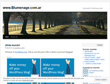 Tablet Screenshot of blumenage.wordpress.com