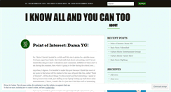 Desktop Screenshot of iknowallandyoucantoo.wordpress.com