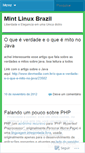 Mobile Screenshot of mintlinuxbrazil.wordpress.com