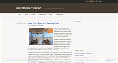 Desktop Screenshot of morethemerrier222.wordpress.com