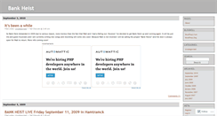 Desktop Screenshot of bankheist.wordpress.com