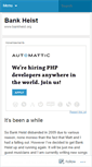 Mobile Screenshot of bankheist.wordpress.com
