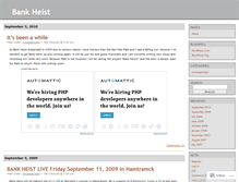 Tablet Screenshot of bankheist.wordpress.com