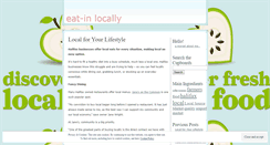 Desktop Screenshot of eatinlocally.wordpress.com