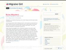Tablet Screenshot of migrainegurl.wordpress.com