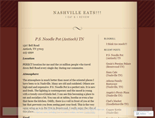 Tablet Screenshot of nashvilleeats.wordpress.com