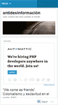 Mobile Screenshot of antidesinformacion.wordpress.com