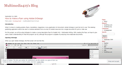 Desktop Screenshot of multimedia419.wordpress.com
