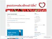 Tablet Screenshot of passi0nateab0utlife.wordpress.com