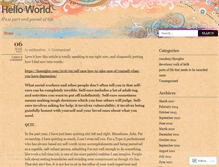 Tablet Screenshot of hellooooworld.wordpress.com