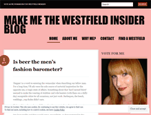 Tablet Screenshot of makemethewestfieldinsider.wordpress.com