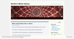Desktop Screenshot of northernwintergames.wordpress.com
