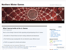 Tablet Screenshot of northernwintergames.wordpress.com