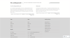 Desktop Screenshot of 1undergroundxtian.wordpress.com