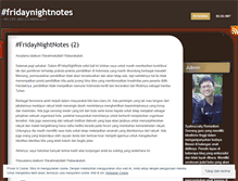 Tablet Screenshot of fridaynightnotes.wordpress.com