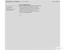 Tablet Screenshot of hortdelapubilla.wordpress.com