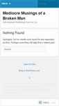 Mobile Screenshot of mediocremusingsofabrokenman.wordpress.com