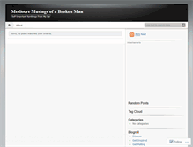 Tablet Screenshot of mediocremusingsofabrokenman.wordpress.com