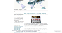 Desktop Screenshot of humanrightstoday.wordpress.com