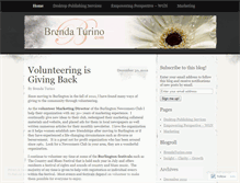 Tablet Screenshot of brendaturinoblog.wordpress.com