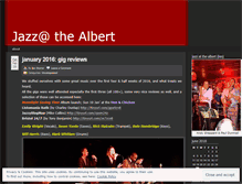 Tablet Screenshot of jazzatthealbert.wordpress.com