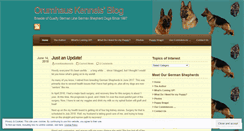 Desktop Screenshot of orumhauskennels.wordpress.com