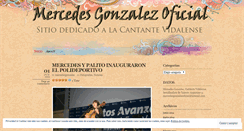 Desktop Screenshot of mercedesgonzalezoficial.wordpress.com