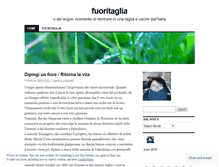 Tablet Screenshot of fuoritaglia.wordpress.com