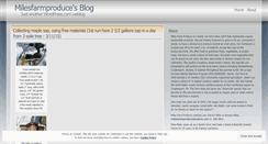 Desktop Screenshot of milesfarmproduce.wordpress.com