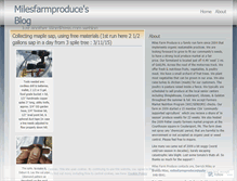 Tablet Screenshot of milesfarmproduce.wordpress.com