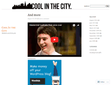 Tablet Screenshot of coolinthecity.wordpress.com