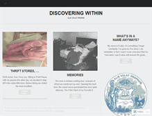 Tablet Screenshot of discoveringwithin.wordpress.com