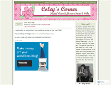 Tablet Screenshot of coleybelle.wordpress.com