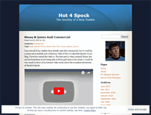 Tablet Screenshot of hot4spock.wordpress.com