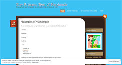 Desktop Screenshot of etsyartisans.wordpress.com