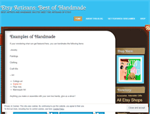 Tablet Screenshot of etsyartisans.wordpress.com