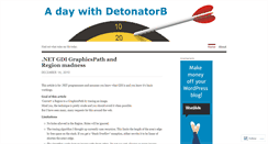 Desktop Screenshot of detonatorb.wordpress.com