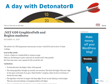 Tablet Screenshot of detonatorb.wordpress.com