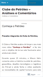 Mobile Screenshot of clubedopetroleo.wordpress.com