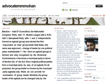 Tablet Screenshot of advocatemmmohan.wordpress.com