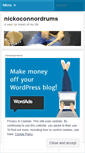 Mobile Screenshot of nickoconnordrums.wordpress.com