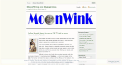 Desktop Screenshot of moonwink.wordpress.com