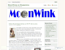 Tablet Screenshot of moonwink.wordpress.com