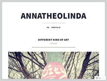 Tablet Screenshot of annatheolinda.wordpress.com