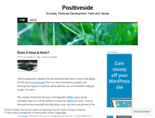 Tablet Screenshot of positiveside.wordpress.com