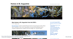 Desktop Screenshot of homesinstaugustine.wordpress.com