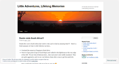 Desktop Screenshot of littleadventureslifelongmemories.wordpress.com