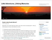 Tablet Screenshot of littleadventureslifelongmemories.wordpress.com